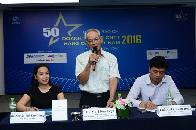 Ban Tổ chức chương trình “50 doanh nghiệp CNTT hàng đầu Việt Nam 2016” công bố kết quả.